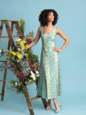 Maggy London Nora- Green/Aqua / Standard